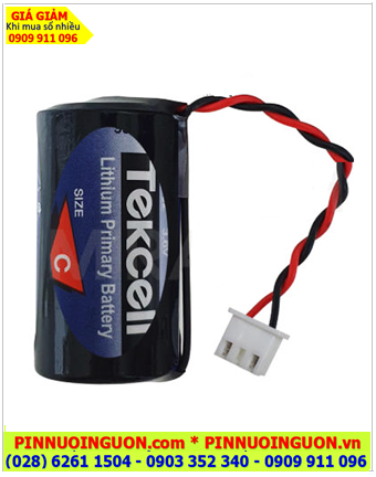 Tekcell SB-C02 (Zắc trắng 3holes); Pin nuôi nguồn Tekcell SB-C02 lithium 3.6v 8500mAh _Xuất xứ Hàn Quốc